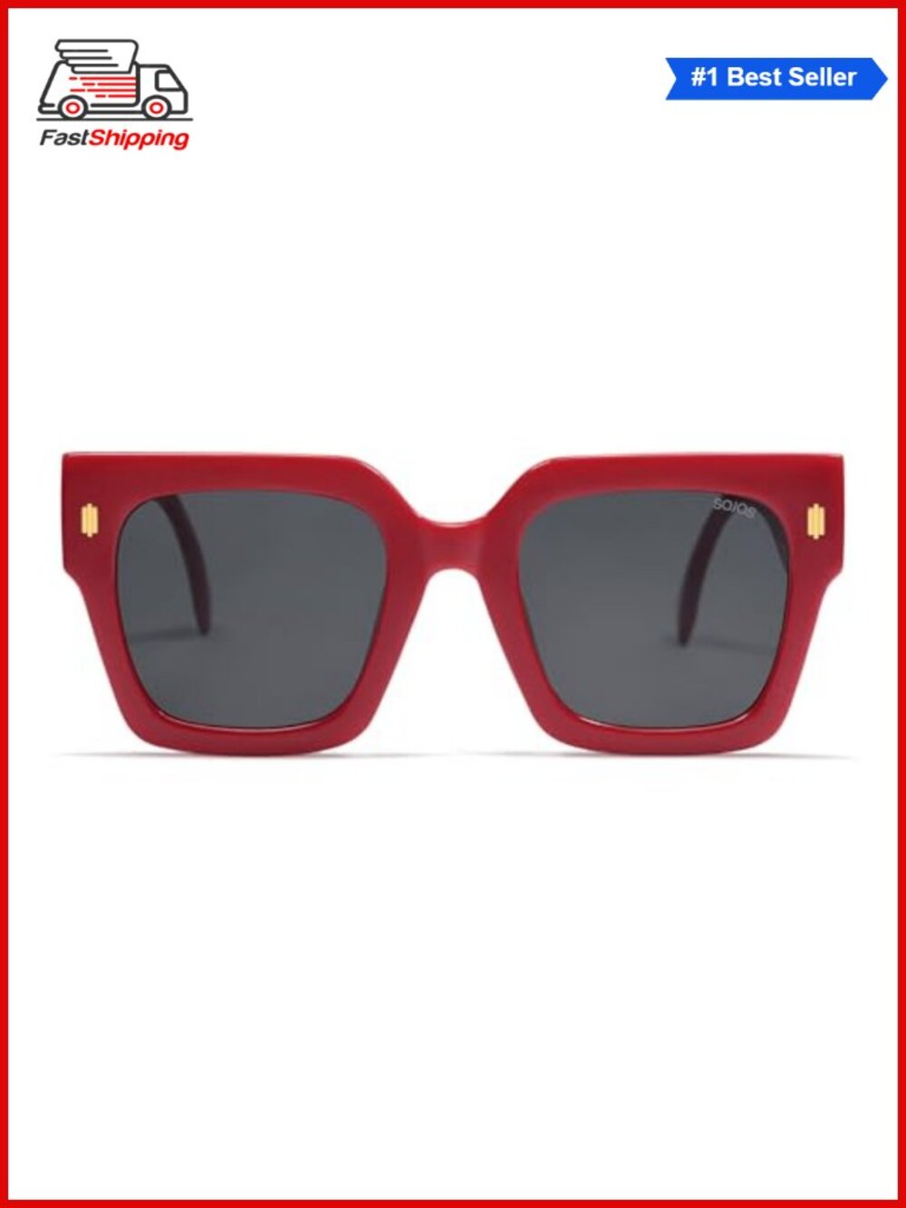 ✨SOJOS Oversized Square UV400 Sunglasses for Women